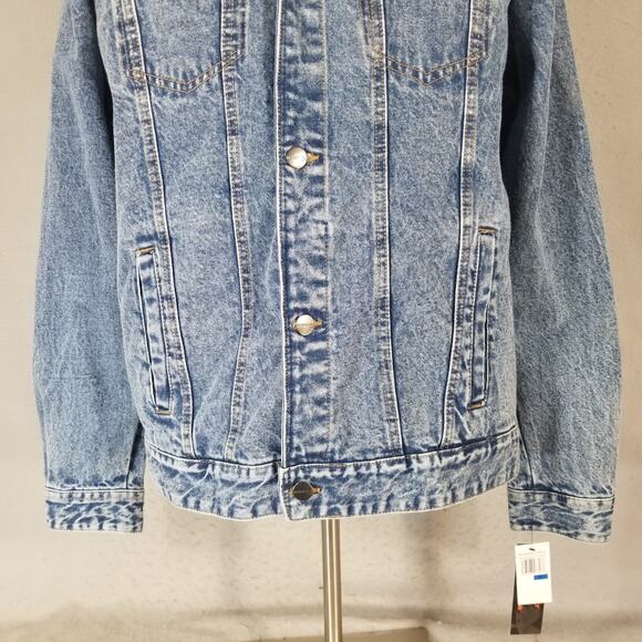 Members Only Nickelodeon SpongeBob denim jacket men's XL extra large Blue NEW - Picture 3 of 10